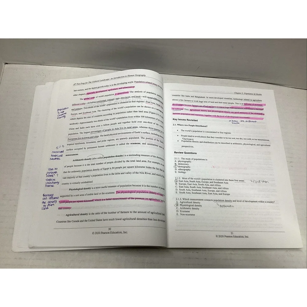 Test Prep Series for AP Human Geography, To Accompany: The Cultural Landscape ..